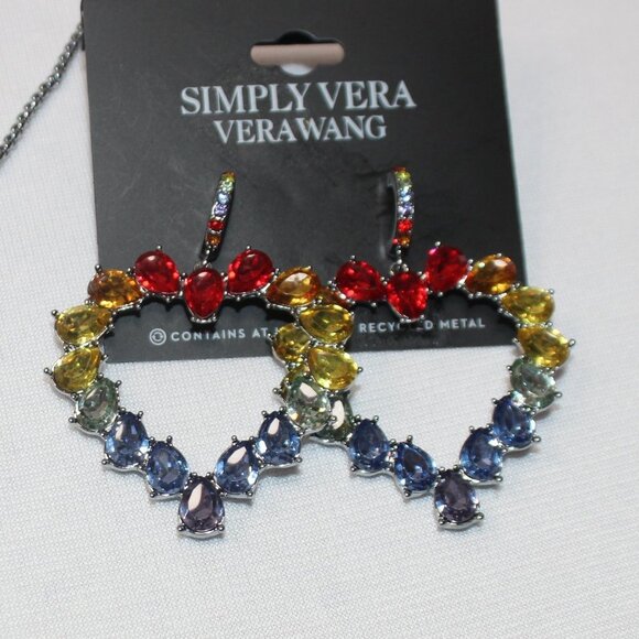 SIMPLY VERA Vera Wang Pride Matching Heart Pendant and Earring Set - Picture 14 of 15
